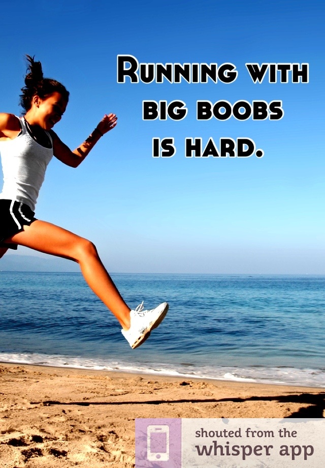 big boob running – Amy's Recipe for Disaster